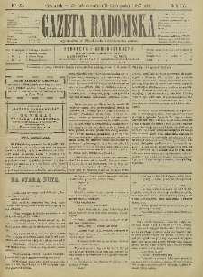 Gazeta Radomska, 1887, R. 4, nr 89