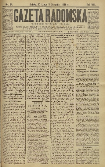 Gazeta Radomska, 1891, R. 8, nr 64