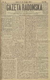 Gazeta Radomska, 1891, R. 8, nr 70