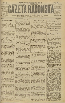 Gazeta Radomska, 1891, R. 8, nr 88