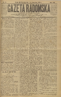 Gazeta Radomska, 1891, R. 8, nr 91