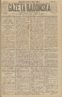 Gazeta Radomska, 1892, R. 9, nr 37
