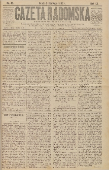 Gazeta Radomska, 1892, R. 9, nr 40