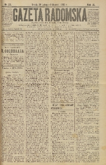 Gazeta Radomska, 1892, R. 9, nr 20