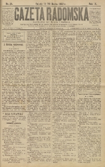 Gazeta Radomska, 1892, R. 9, nr 25