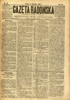 Gazeta Radomska, 1890, R. 7, nr 43