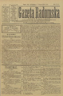 Gazeta Radomska, 1900, R. 17, nr 19