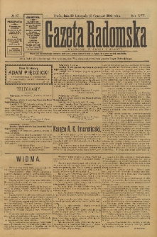 Gazeta Radomska, 1900, R. 17, nr 97
