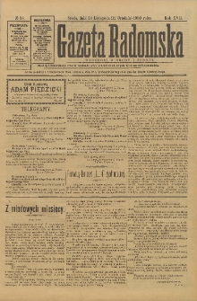 Gazeta Radomska, 1900, R. 17, nr 99