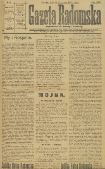 Gazeta Radomska, 1915, R. 30, nr 9