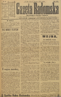 Gazeta Radomska, 1915, R. 30, nr 14