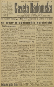 Gazeta Radomska, 1915, R. 30, nr 31