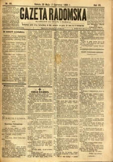 Gazeta Radomska, 1890, R. 7, nr 46