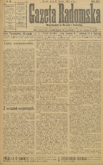 Gazeta Radomska, 1915, R. 30, nr 22