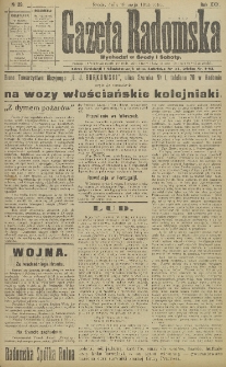 Gazeta Radomska, 1915, R. 30, nr 39
