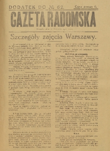 Gazeta Radomska, 1915, R. 30, nr 62, dod.