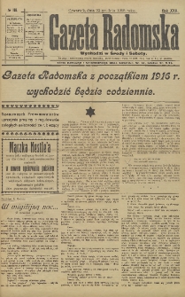 Gazeta Radomska, 1915, R. 30, nr 101