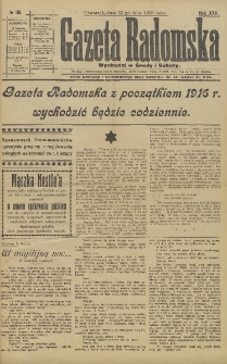 Gazeta Radomska, 1915, R. 30, nr 101