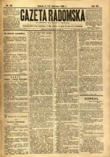 Gazeta Radomska, 1890, R. 7, nr 48