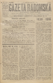 Gazeta Radomska, 1916, R. 31, nr 267