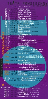 Teatr w Radomiu : repertuar październik - listopad 2008