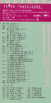 Teatr w Radomiu : repertuar listopad - grudzień 2013