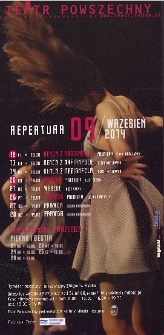Teatr w Radomiu : repertuar wrzesień - październik 2014