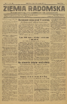 Ziemia Radomska, 1930, R. 3, nr 101