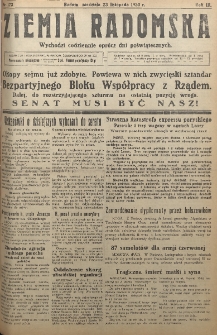 Ziemia Radomska, 1930, R. 3, nr 173