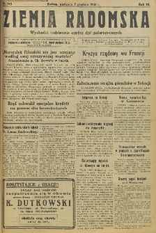Ziemia Radomska, 1930, R. 3, nr 185