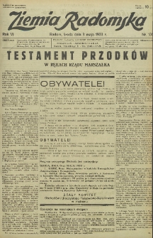 Ziemia Radomska, 1933, R. 6, nr 101