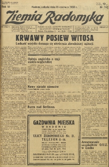 Ziemia Radomska, 1933, R. 6, nr 142