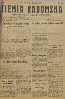 Ziemia Radomska, 1930, R. 3, nr 192