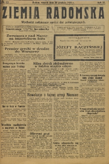 Ziemia Radomska, 1930, R. 3, nr 201