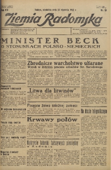 Ziemia Radomska, 1935, R. 8, nr 23