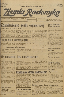 Ziemia Radomska, 1935, R. 8, nr 29