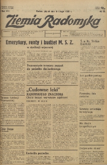 Ziemia Radomska, 1935, R. 8, nr 32