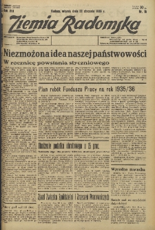 Ziemia Radomska, 1935, R. 8, nr 18