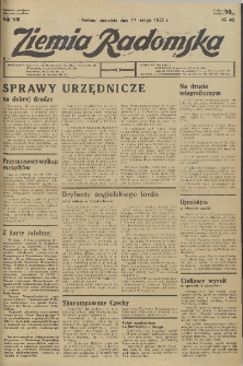 Ziemia Radomska, 1935, R. 8, nr 40