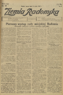 Ziemia Radomska, 1935, R. 8, nr 57