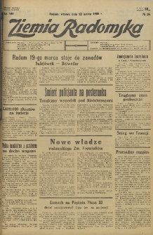 Ziemia Radomska, 1935, R. 8, nr 59