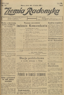 Ziemia Radomska, 1935, R. 8, nr 63