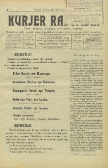 Kurjer Radomski, 1906, R. 1, nr 7