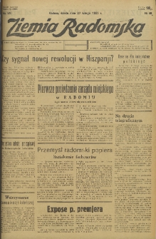 Ziemia Radomska, 1935, R. 8, nr 48