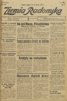 Ziemia Radomska, 1935, R. 8, nr 73