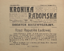 Kronika Radomska, 1918, R. 1, dod.