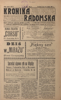 Kronika Radomska, 1918, R. 1, nr 113
