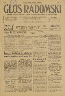Głos Radomski, 1918, R. 3, nr 117