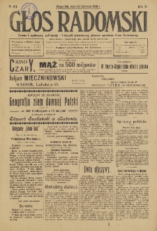 Głos Radomski, 1918, R. 3, nr 121