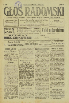Głos Radomski, 1918, R. 3, nr 189